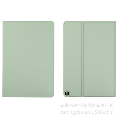 ipad case skin feel PU leather free front loading style tpu back black
