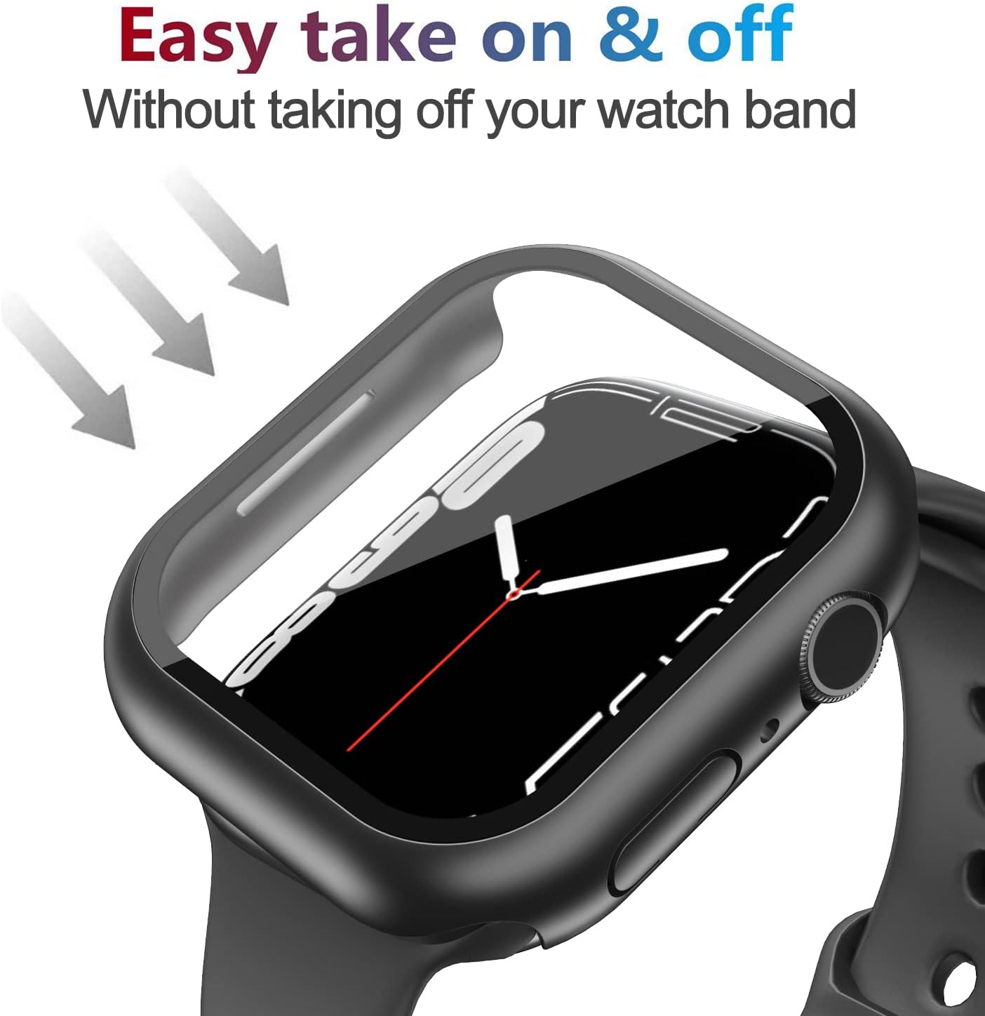 Apple Watch case full protection with built-in  glass protector