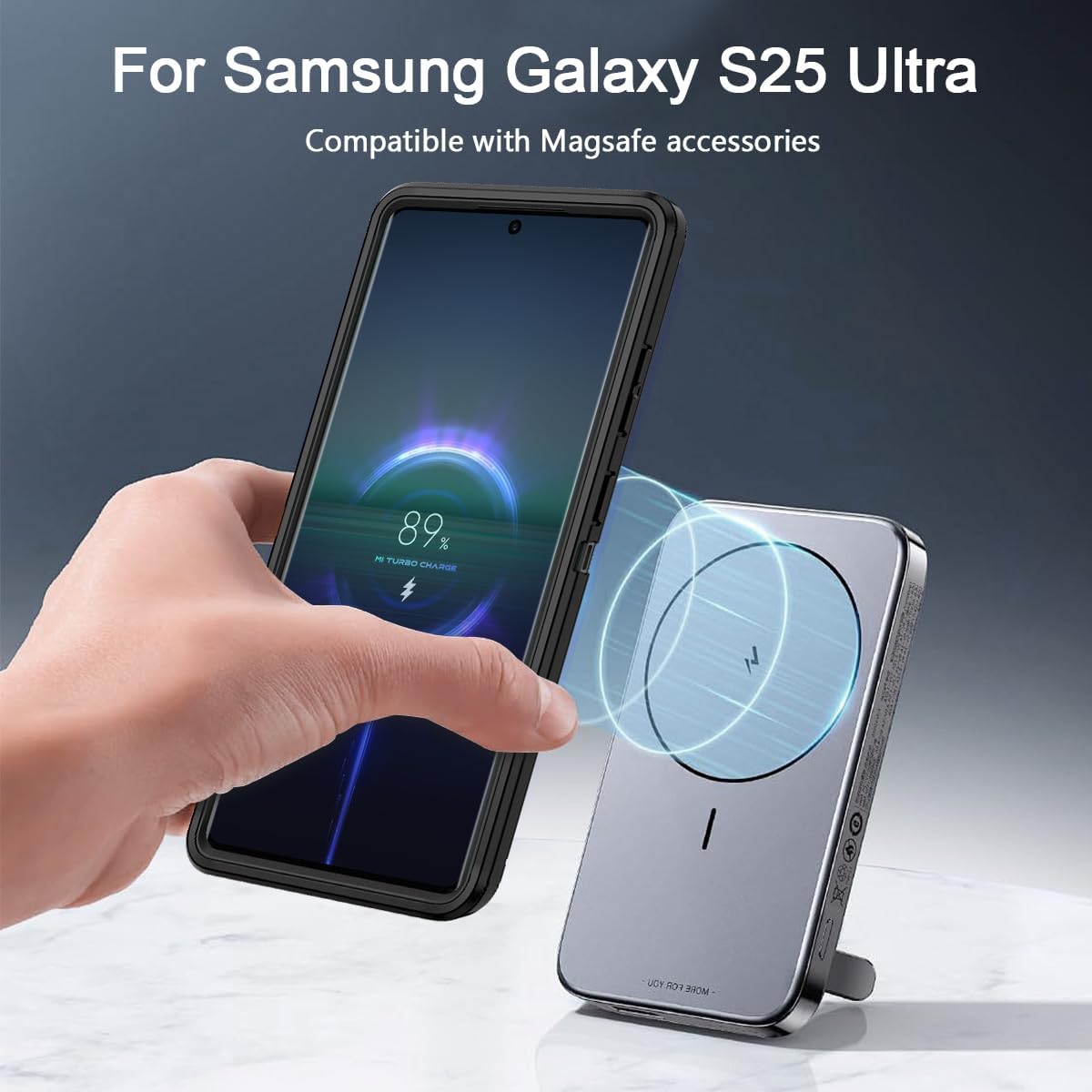 Samsung galaxy s24 ultra Magnetic Rugged Case - Triple Layer Protection, MagSafe Compatible