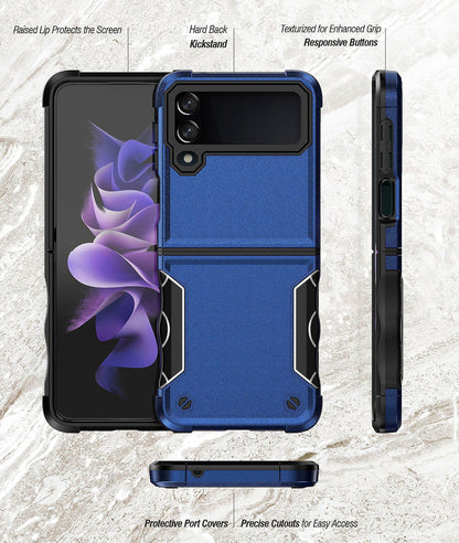 Samsung galaxy z flip 5 slim armor dual layer shockproof case grip (b002)