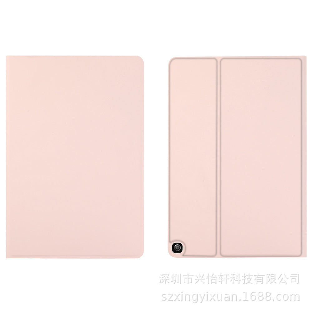 ipad case skin feel PU leather free front loading style tpu back black
