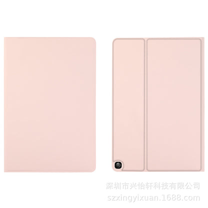 ipad case skin feel PU leather free front loading style tpu back black