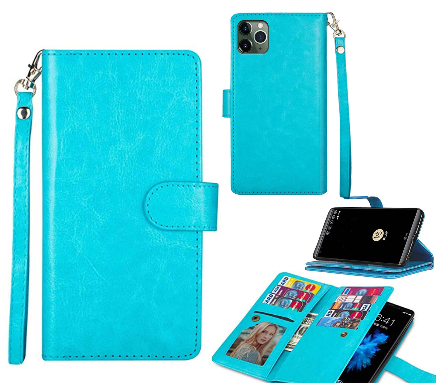 huawei p20 lite 9 card wallet mansoor style (w-011)