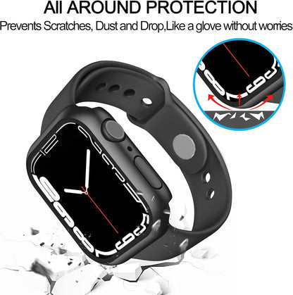 Apple Watch case full protection with built-in  glass protector