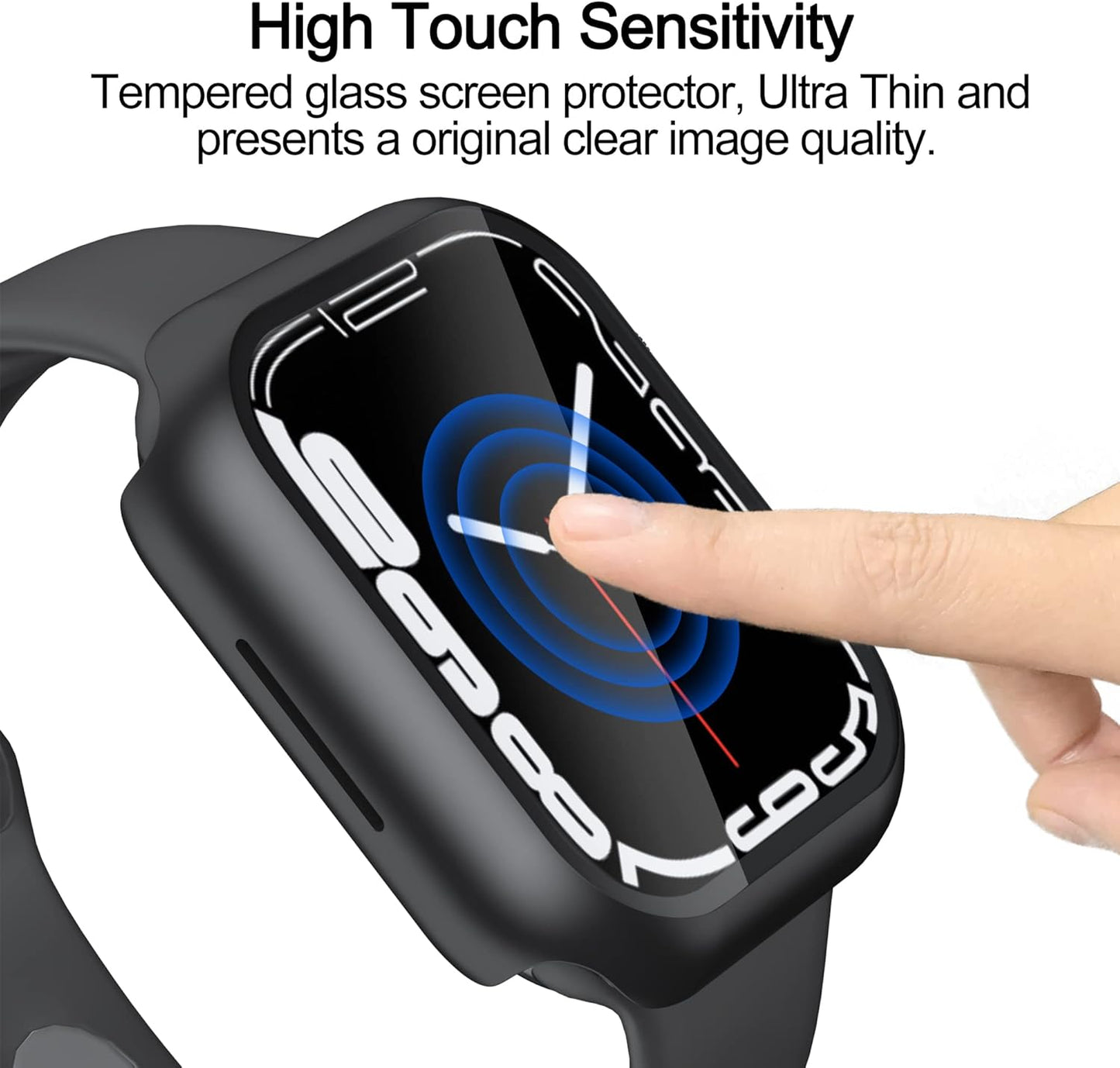 Apple Watch case full protection with built-in  glass protector