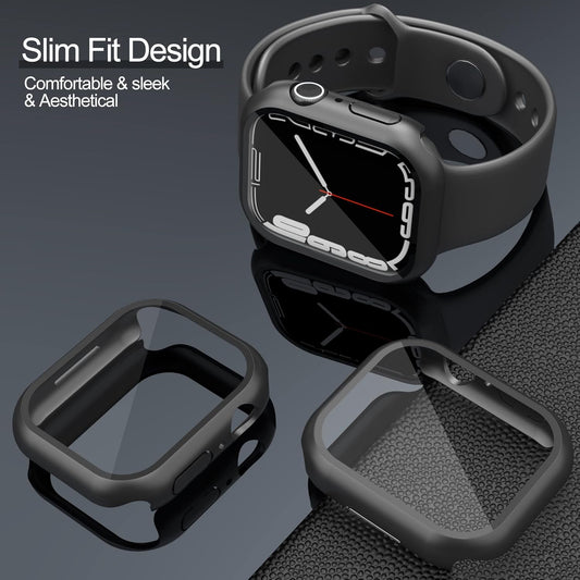 Apple Watch case full protection with built-in  glass protector