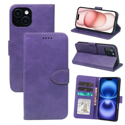 iphone 17 pro max flip wallet case cowhide finish with 3 card slots (w-001)