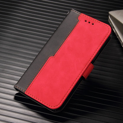 huawei p10 lite flip wallet case suede finish collate style w 3 card slots & back magnetic closure (w-007)