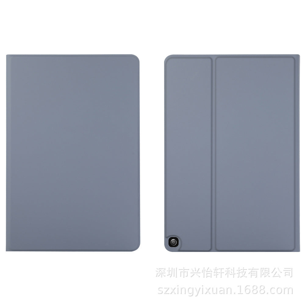 ipad case skin feel PU leather free front loading style tpu back black