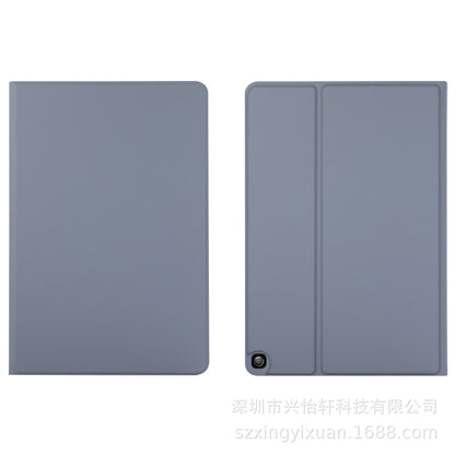 ipad case skin feel PU leather free front loading style tpu back black