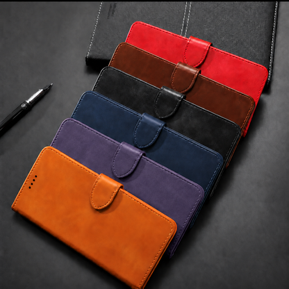 oppo find x10 pro max flip wallet case cowhide finish with 3 card slots (w-001)
