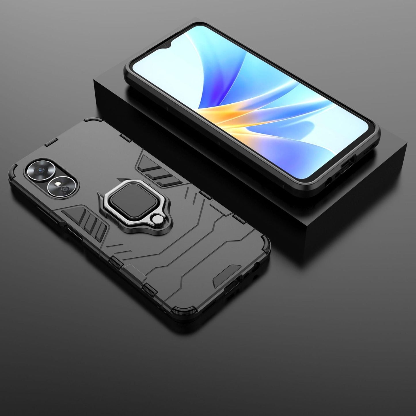 Samsung galaxy a51 front & back full protection ultra slim ring case (B010)