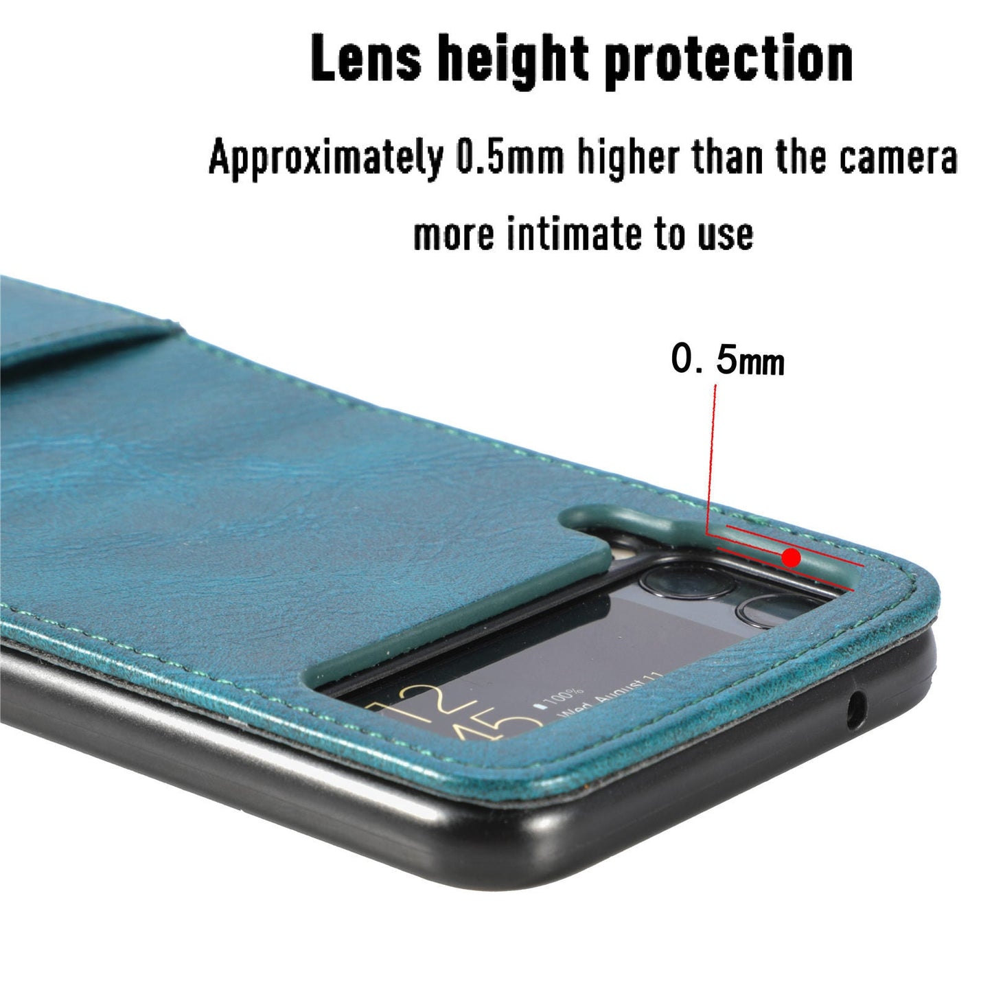 samsung galaxy z flip 4 PU leather wallet case