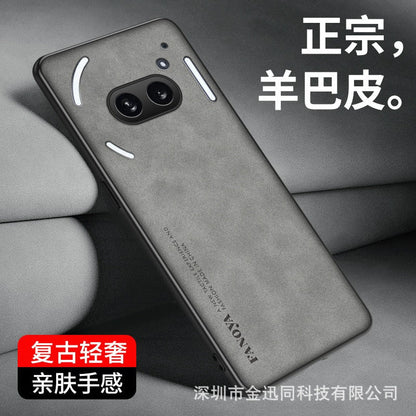 Nothing phone 3a pro ultra slim Matte Hard Case with leather finish