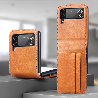 samsung galaxy z flip 4 PU leather wallet case