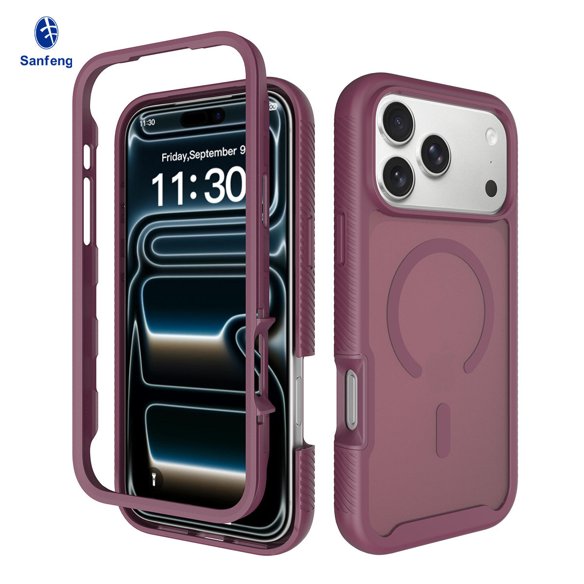 iPhone 17 Pro Max / 18 Pro Max case MagSafe 360 Front + Back Protection matte finish 4 color option