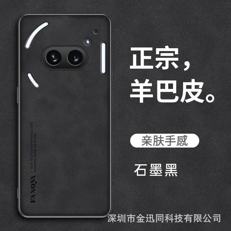 Nothing phone 3a pro ultra slim Matte Hard Case with leather finish