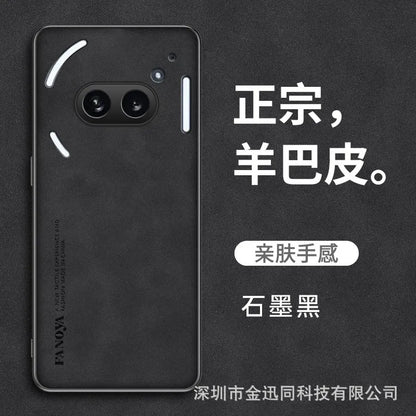 Nothing phone 3a pro ultra slim Matte Hard Case with leather finish