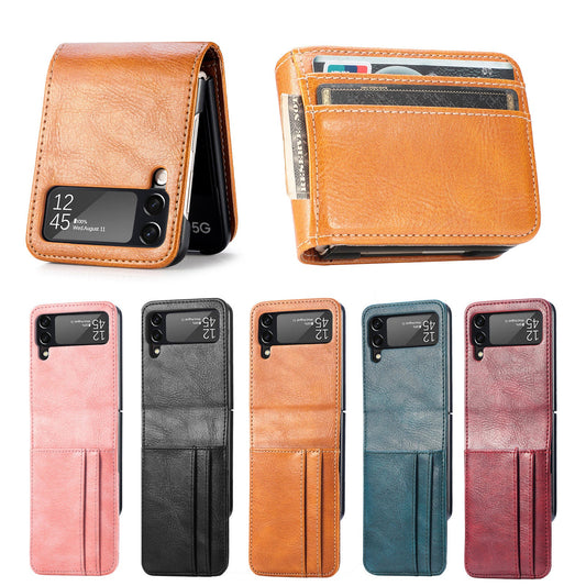 samsung galaxy z flip 7 PU leather wallet case