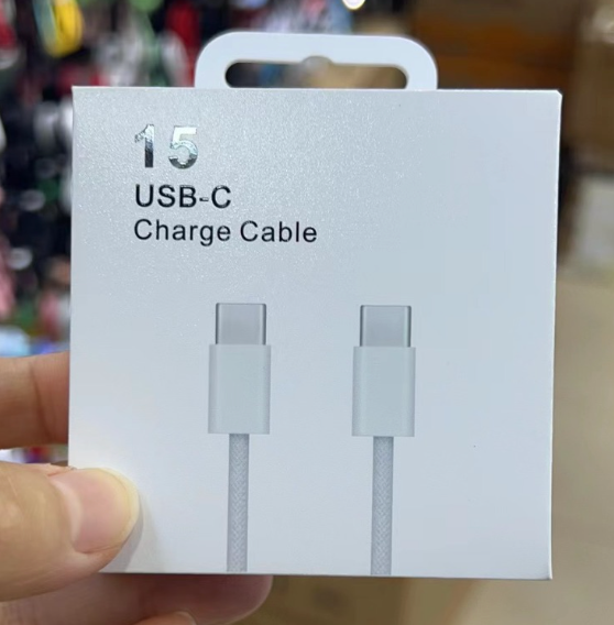 15 Series C to C Charging Cable: Available in 1m and 2m Lengths