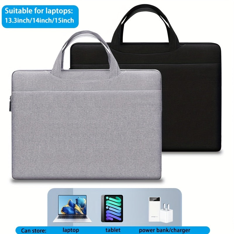 14inch Laptop Sleeve with Handle Water-Resistant, Hidden Carry Strap, Soft Inner Padding