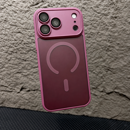 iPhone 17 Pro / 18 Pro Magnetic Case precise camera lens cutout Soft-Touch Frosted Translucent finish