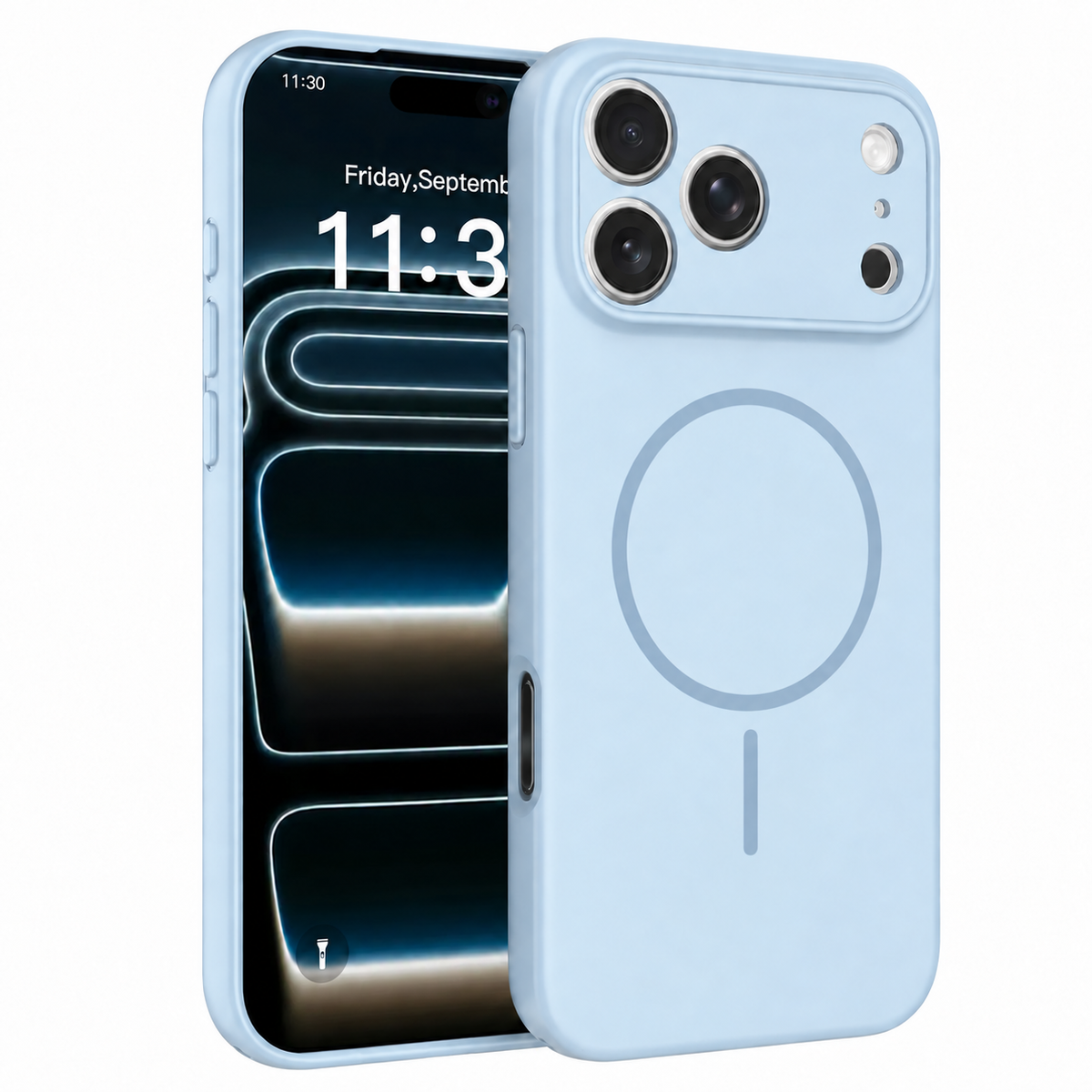 iPhone 17 Pro Max / 18 Pro Max soft touch solid color matte finish magnetic case with precise camera lens cutout