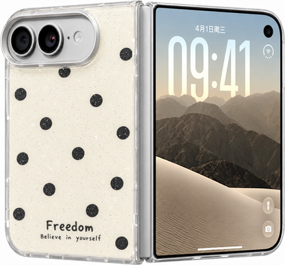 iPhone Duo 3D hard glitter 2pc fashion polka dot case magsafe