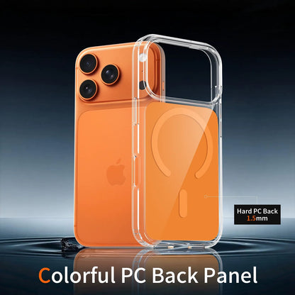 iPhone 17 Pro / 18 Pro Clear Magnetic Case with  Color Back plate