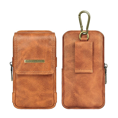 PU Leather Multi-Pocket Phone Holster Pouch Belt Clip & Hook, Wallet Organizer for Smartphone & Accessories
