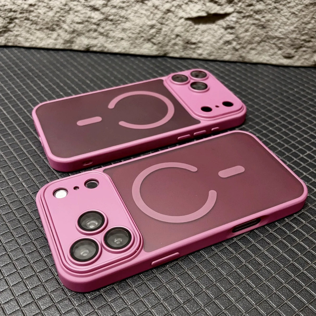 iPhone 17 Pro / 18 Pro Magnetic Case precise camera lens cutout Soft-Touch Frosted Translucent finish