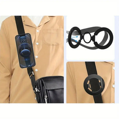 Dual magnetic ring phone holder - Foldable adjustable Magnetic Grip Holder & desktop stand