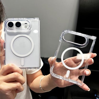 iPhone Duo hybrid ultra clear magsafe case hinge protection strong magnet