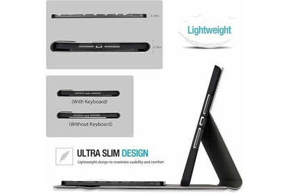 Samsung galaxy tab bluetooth keyboard case with detachable keyboard black