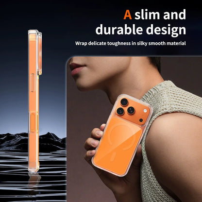 iPhone 17 Pro Max / 18 Pro Max Clear Magnetic Case with  Color Back plate