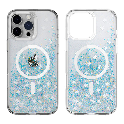 Iphone 17 air 3D hard glitter resin epoxy case magsafe