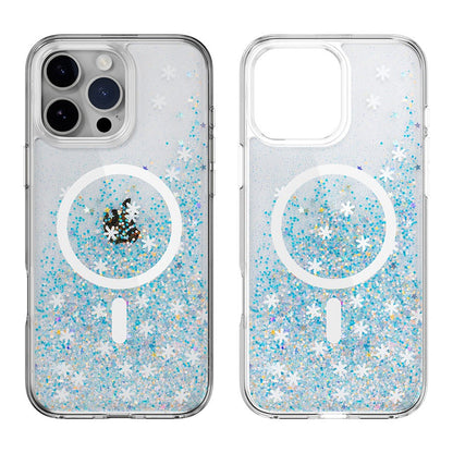 Iphone 14 pro max 3D hard glitter resin epoxy case magsafe