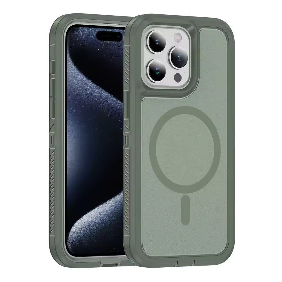 Iphone 16 case light weight 3-in-1 triple layer case otterbox defender series xt style (no logo)