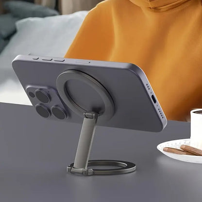 Z shape magnetic ring holder - Foldable adjustable Magnetic Grip Holder & stand