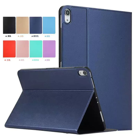 ipad case skin feel pu leather front loading style tpu back navy