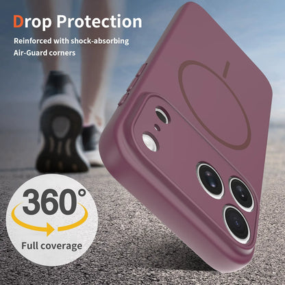 iPhone 17 Pro Max / 18 Pro Max soft touch solid color matte finish magnetic case with precise camera lens cutout