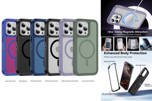Iphone 16 case light weight 3-in-1 triple layer case otterbox defender series xt style (no logo)