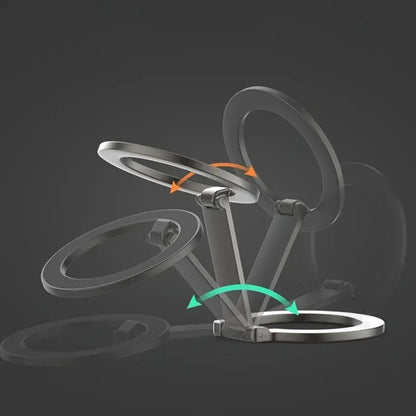 Z shape magnetic ring holder - Foldable adjustable Magnetic Grip Holder & stand