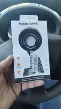 MagSafe Carbon Fiber Ring Holder with Strap ??Magnetic Kickstand & Finger Loop