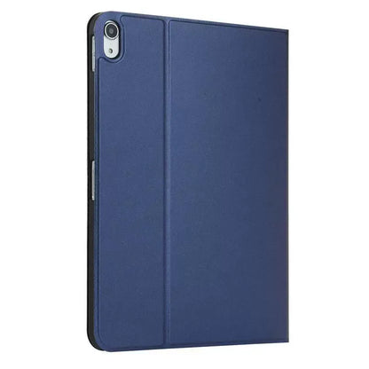 ipad case skin feel pu leather front loading style tpu back navy