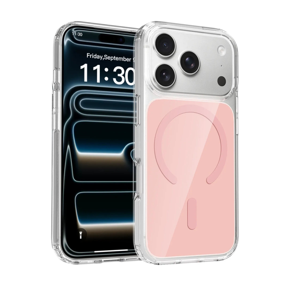 iPhone 17 Pro / 18 Pro Clear Magnetic Case with  Color Back plate