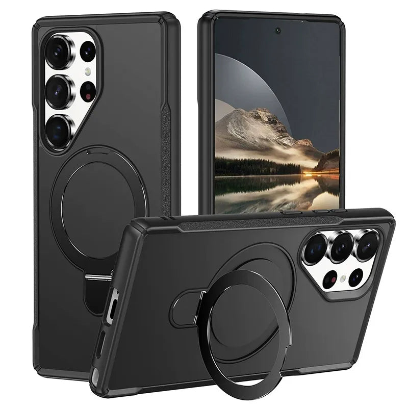 Oppo a5 pro Hybrid structure (TORRAS style) Slim Armor MagSafe Ring Stand Case