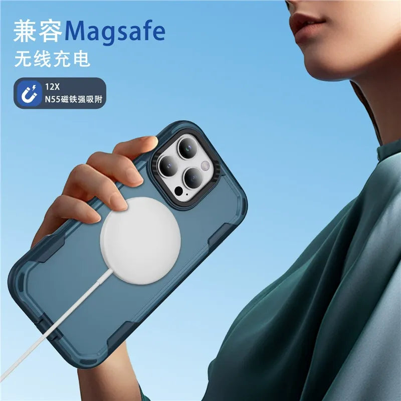 Iphone 17 Matte Finish Front + Back Slim Full Protection Case (Lightweight Design) with Dustproof Plug