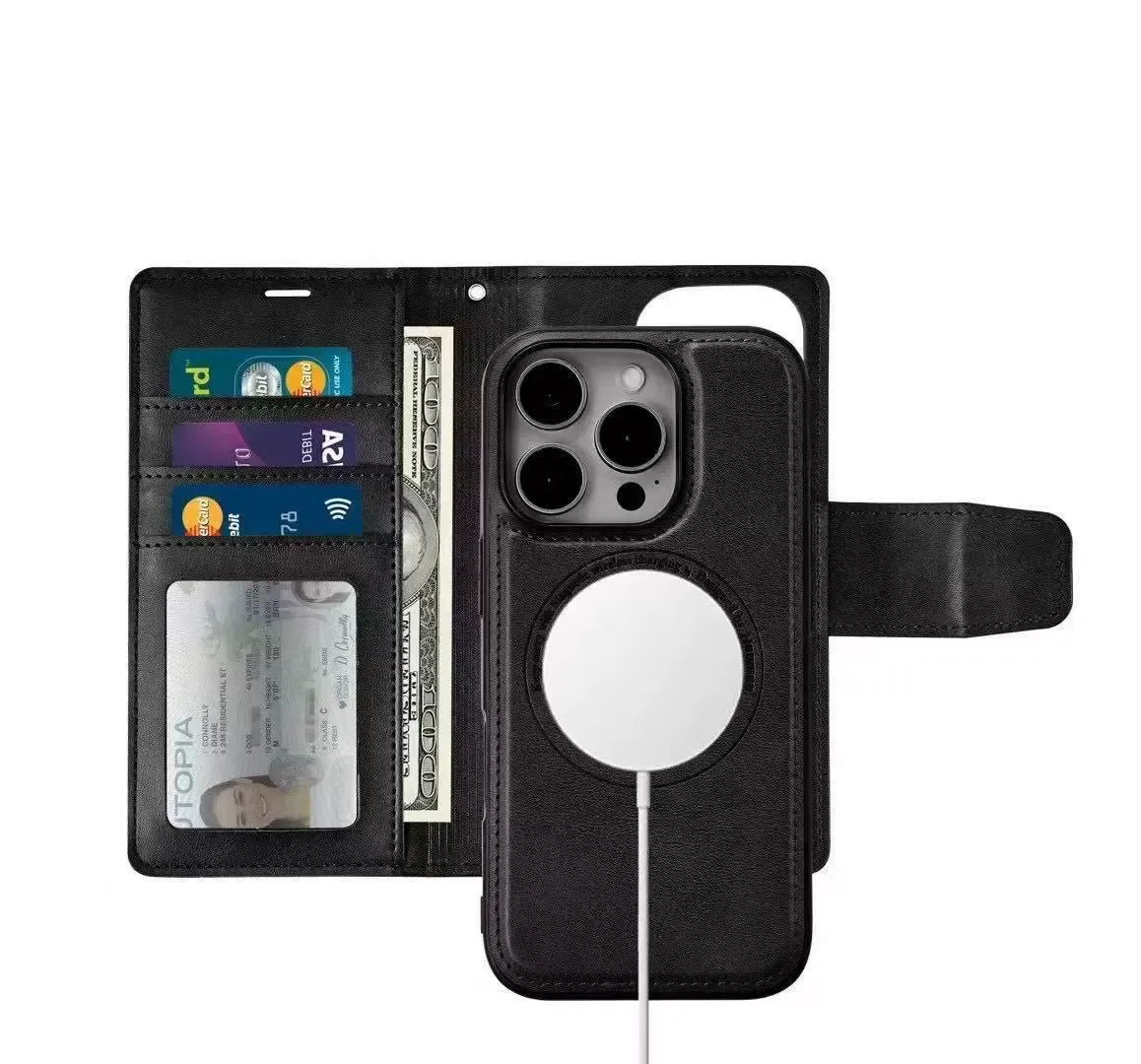 iphone 11 magsafe compatible 2 in 1 magnetic detachable wallet case