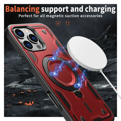Iphone 17 air slim shockproof Case with 360? rotating Foldable Magnetic Ring Kickstand